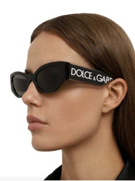 Dolce & Gabbana DG6186 501/87  Cat Eye Black Sunglasses Authentic NEW Dolce&Gabbana DG6186 501/87 Black Cat Eye Sunglasses  main image 4